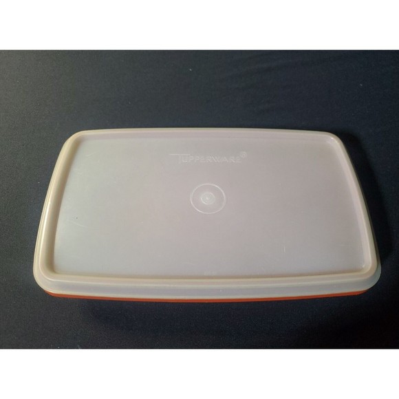 Tupperware Kitchen Tupperware Bacon Deli Meat Keeper Paprika Orange